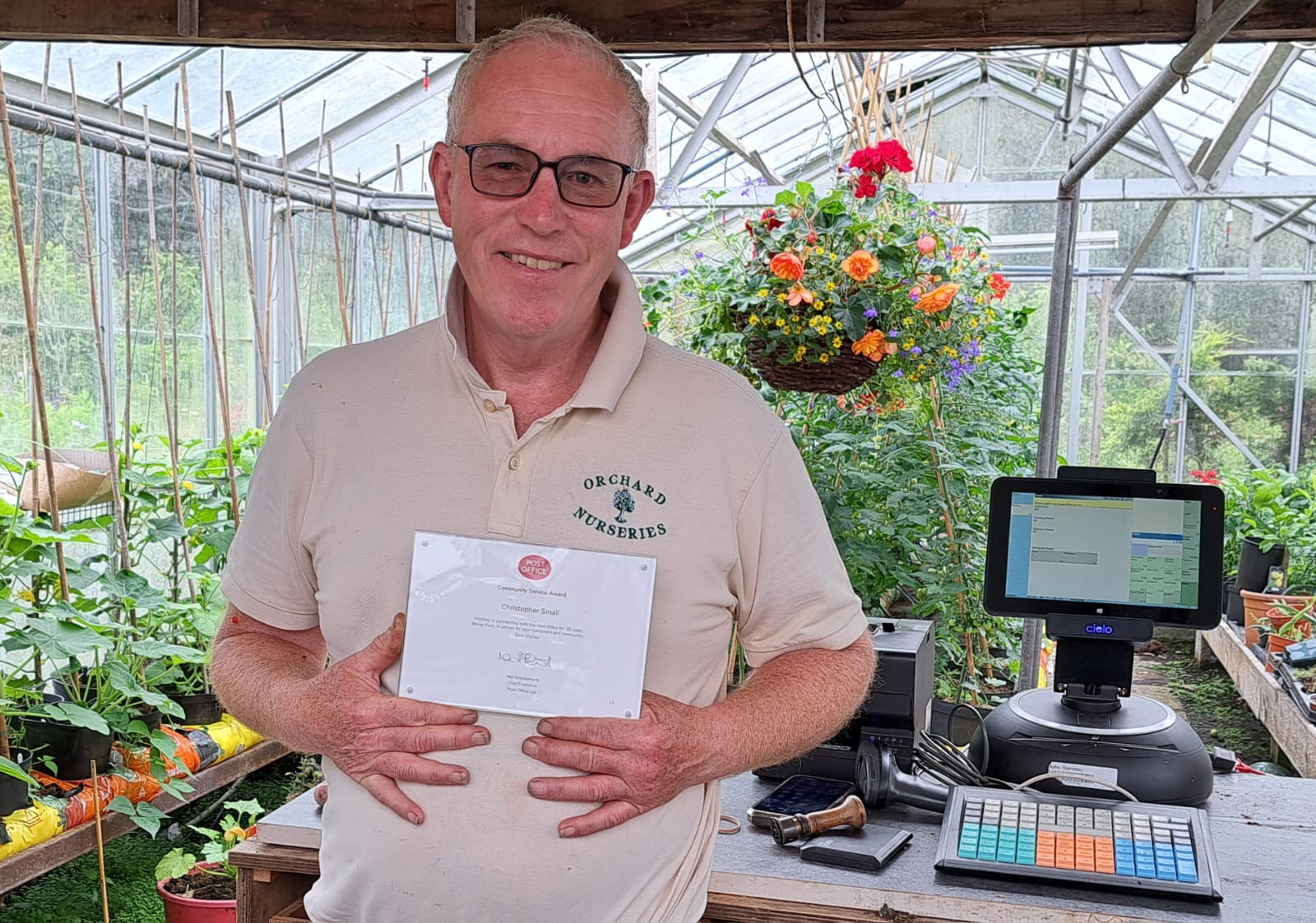 A Post Office in a greenhouse...?