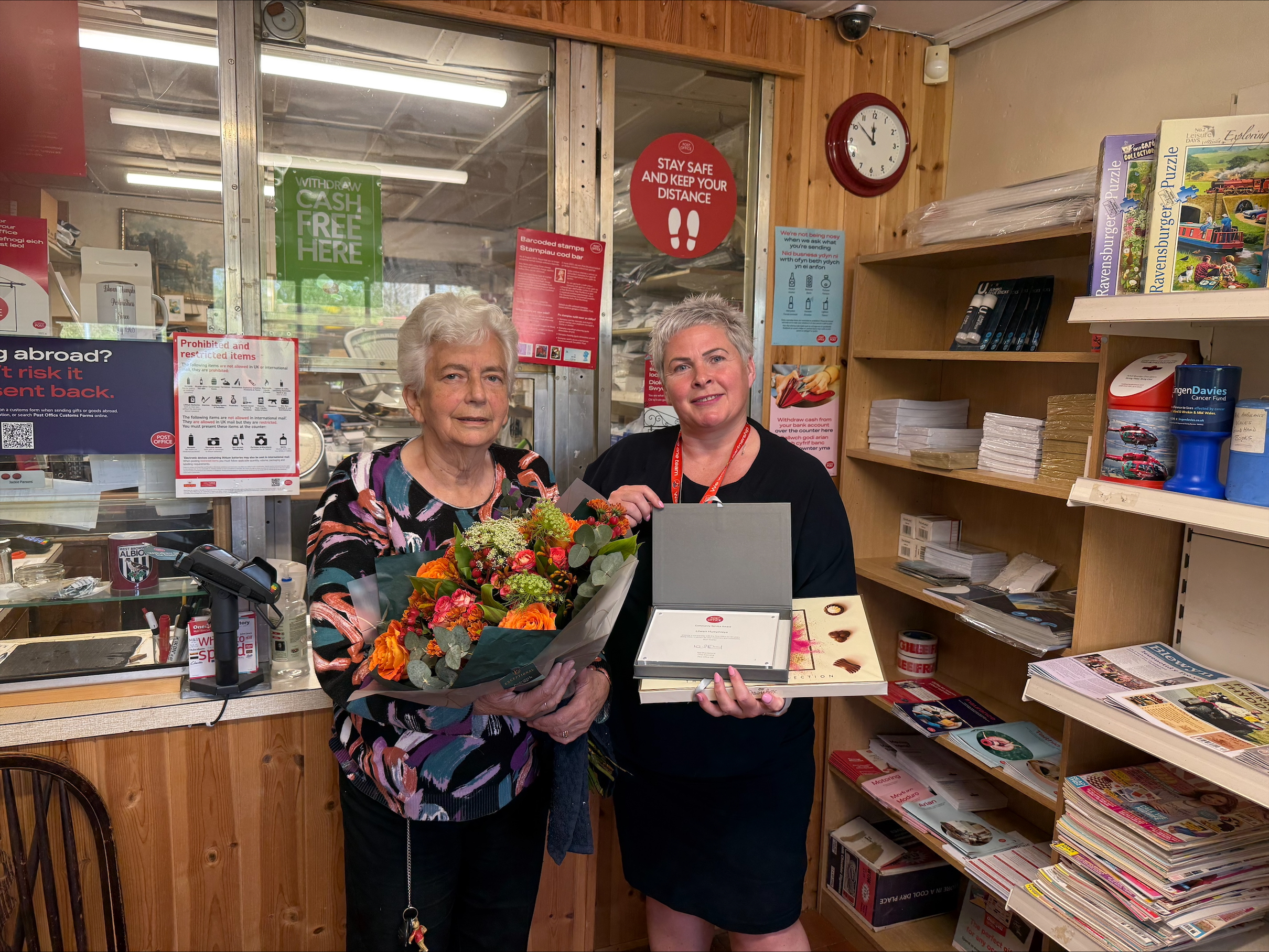 Momentous May for Cemmaes Road postmistress